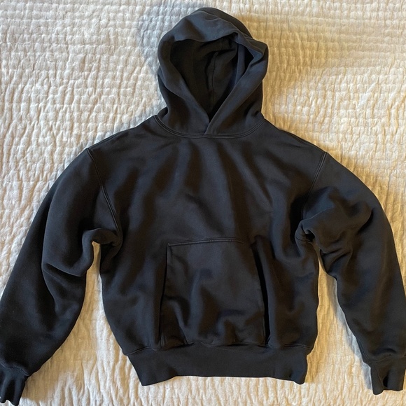 Men's YZY Yeezy GAP Perfect Hoodie Double Layer Sweatshirt BLACK